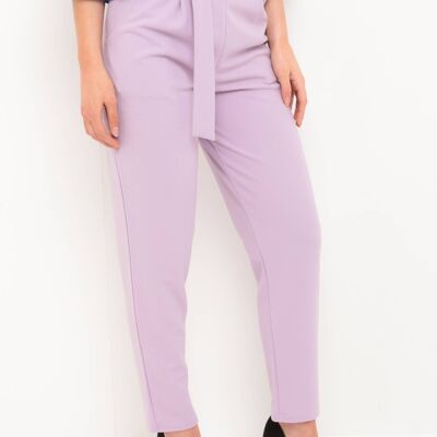 Trousers With Adjustable Buckle Belt