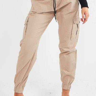 Twill Fabric Cargo Trousers