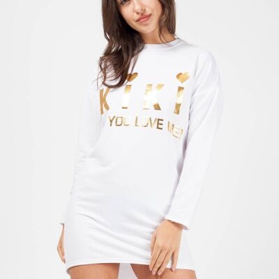 Kiki Slogan Sweat Jumper Dress