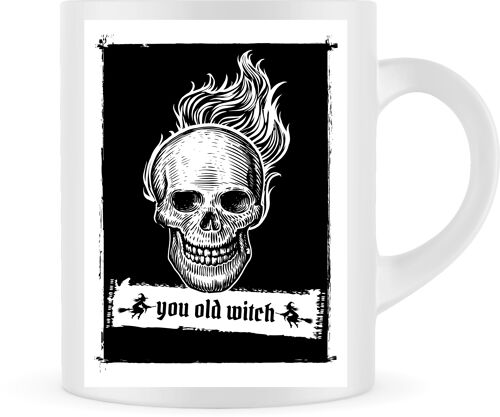Mothers Day Mug | You Old Witch| Happy Mother's Day | Coffee Mug | Goth Mum