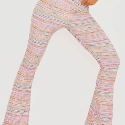 Pantalon évasé multicolore