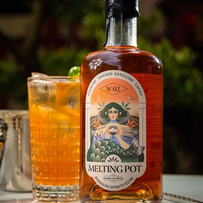 Rhum Melting Pot N°2 - Rum-based Spirit Drink | Hemp | Blood Orange | Cocoa