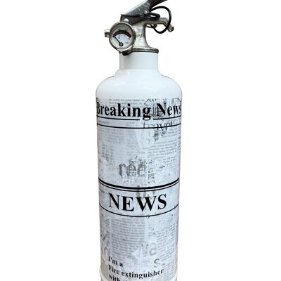 Breaking news Blanc Extincteur/ Fire extinguisher / Feuerlöscher