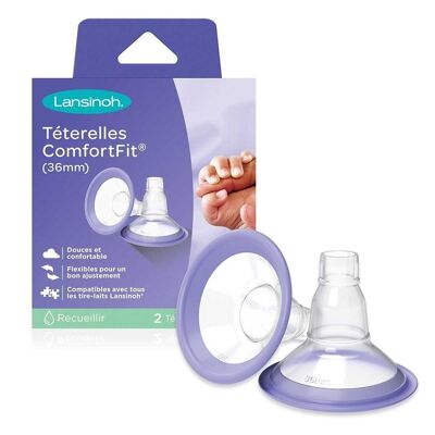 Téterelles Comfort Fit™ pour tire-lait Lansinoh - 36mm