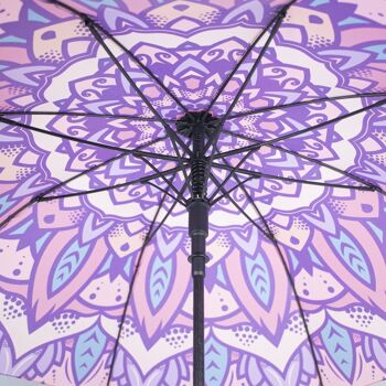 Parapluie Mandala avec poignée en liège 5