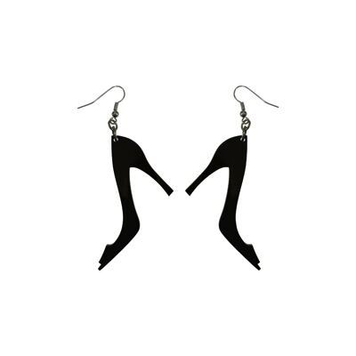 Boucles d'oreilles chaussures en plexiglas