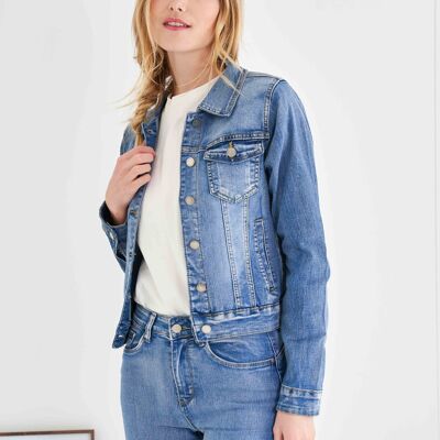 Veste en Jeans "Assia" - Délavé