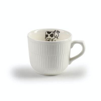 TAZZA DA CAFFÈ E PIATTINO LA VACHE