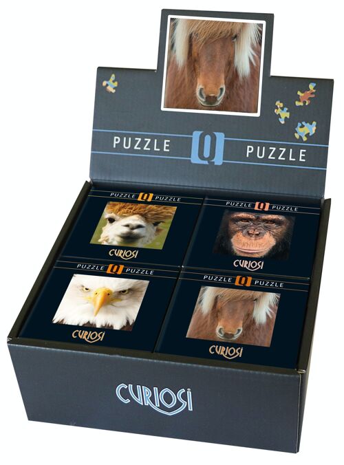 gefüllte Curiosi-Puzzle Display aus der Q-Serie Animal 2