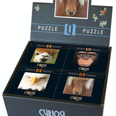 Présentoir de puzzle rempli de curiosités de la série Q Animal 2