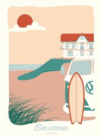 Affiche BISCARROSSE La Plage