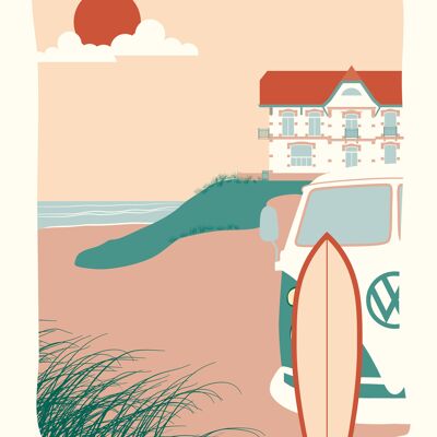 Affiche BISCARROSSE La Plage