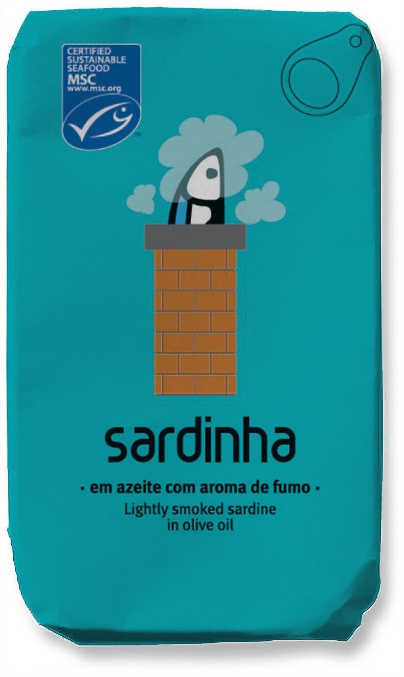 Sardine - Leicht geräucherte MSC-Sardinen in Olivenöl - 120g