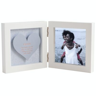 Hinged Heart Frame - Auntie