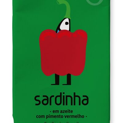 Sardina al estilo huile de oliva al poivron rouge