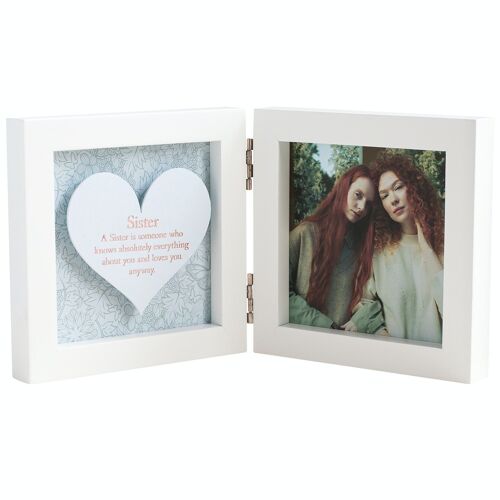 Hinged Heart Frame - Sister