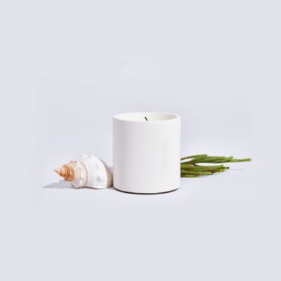 Jar for refillable scented candle - white