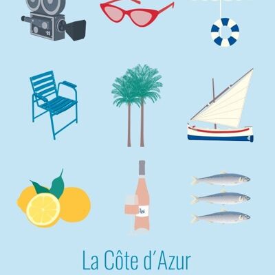Poster THE CÔTE D´AZUR The Icons