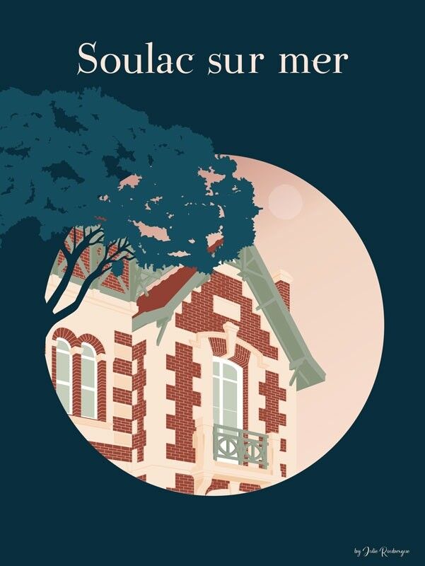 Poster SOULAC SUR MER The House