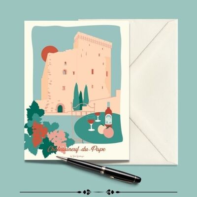 Carte Postale CHATEAUNEUF-DU-PAPE Le Château - 15x21cm