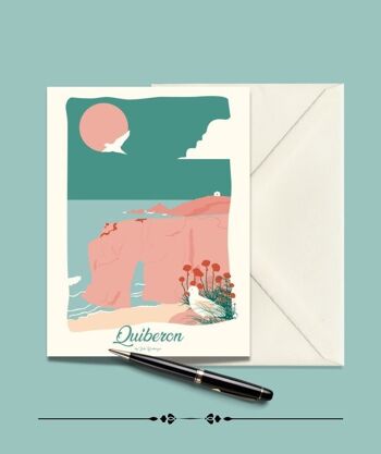 Carte Postale QUIBERON L´Arche de Port Blanc - 15x21cm 1