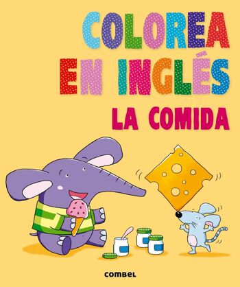 Livre pour enfants Color en anglais. La nourriture Langue: EN