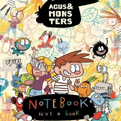 Libro per bambini Agus & Monsters. Taccuino, non un libro Lingua: EN