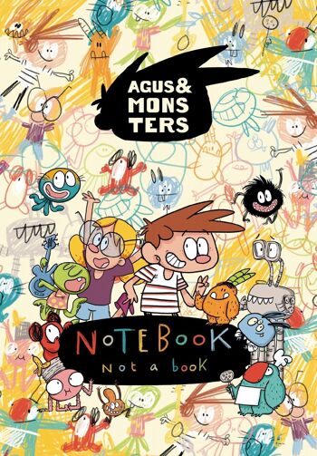 Livre pour enfants Agus & Monstres. Cahier, pas un livre Langue : EN