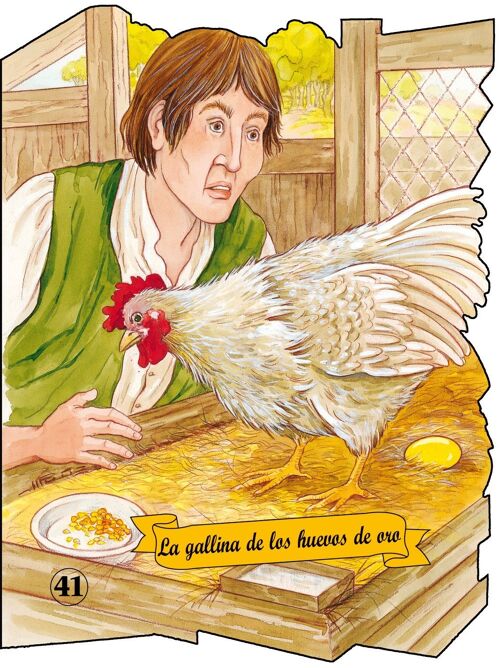 Libro infantil La gallina de los huevos de oro Idioma: ES -clásico-