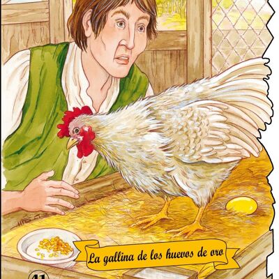 Children's book The goose that lays the golden eggs Language: ES -classic-