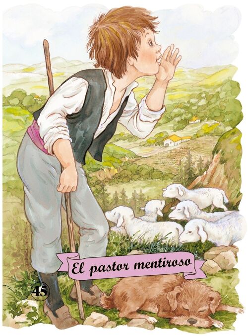 Libro infantil El pastor mentiroso Idioma: ES -clásico-