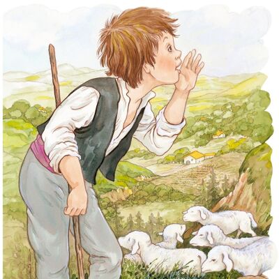 Libro infantil El pastor mentiroso Idioma: ES -clásico-