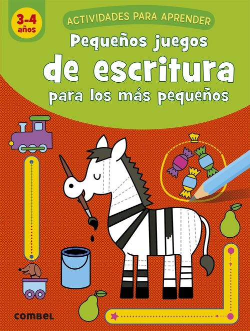 Libro infantil Pequeños juegos de escritura para los más pequeños -3-4 años- Idioma: ES