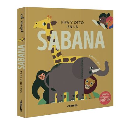 Libro per bambini Pipa e Otto nella savana Lingua: EN