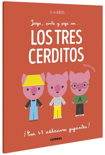 Livre pour enfants Jouez, peignez et collez avec... Les trois petits cochons Langue : FR