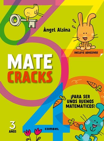 Livre pour enfants Matecracks. Activités de compétence mathématique : nombres, géométrie, mesure, logique et statistique 3 ans Langue : ES