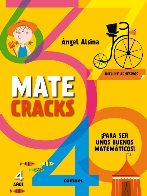 Libro infantil Matecracks. Actividades de competencia matemática: números, geometría, medida, lógica y estadística 4 años Idioma: ES