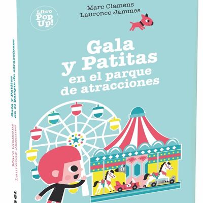 Libro per bambini Gala e Patitas nel parco dei divertimenti Lingua: EN