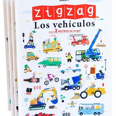 Libro per bambini Zigzag Vehicles Lingua: EN