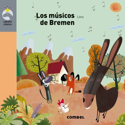 Libro per bambini I musicanti di Brema Lingua: EN