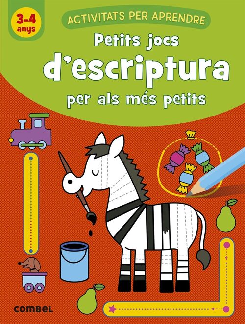 Libro infantil Petits jocs d'escriptura per als més petits -3-4 anys- Idioma: CA