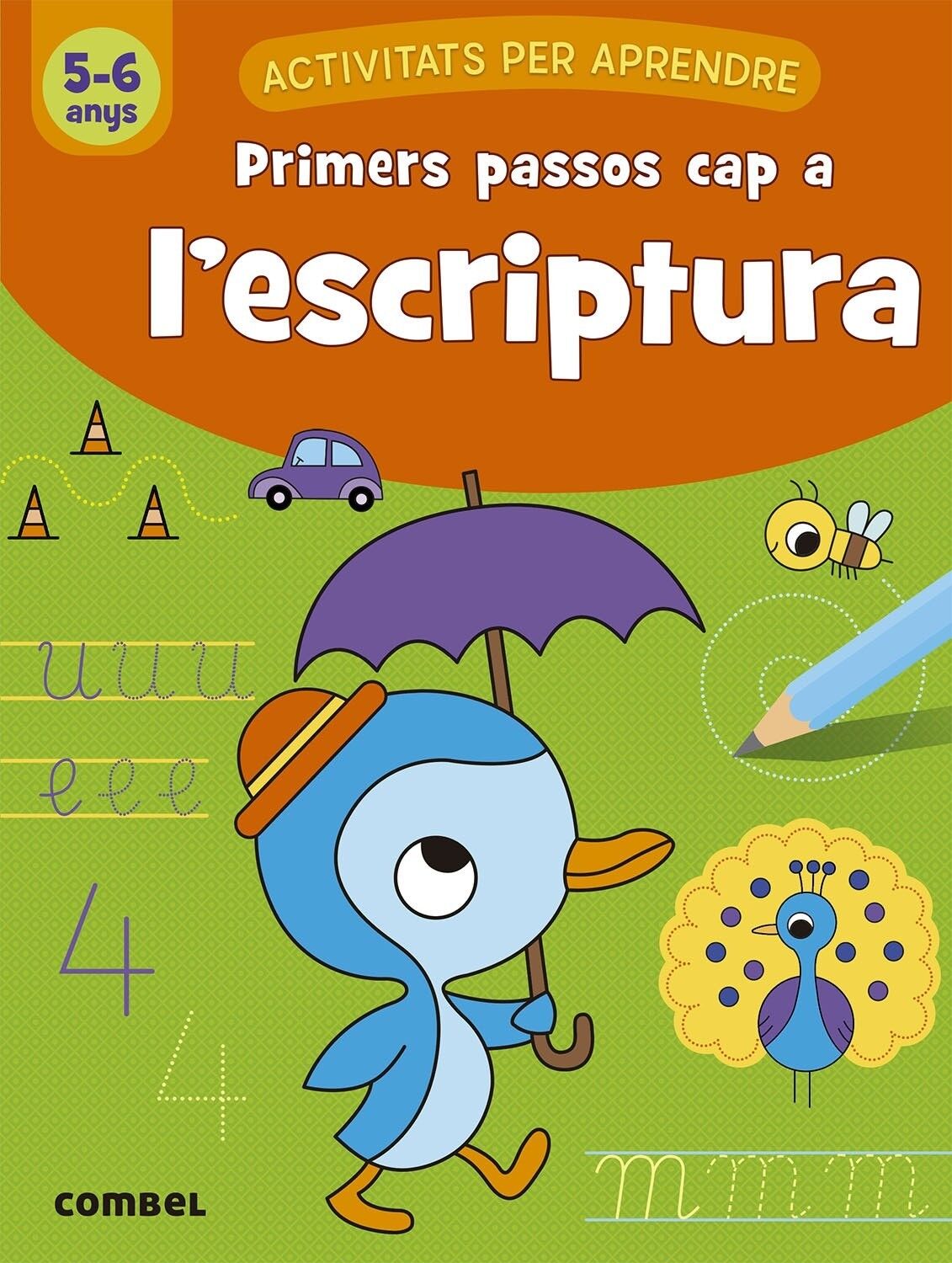 Libro per bambini Primi passi cap a l'escriptura -5-6 anni- Lingua: CA