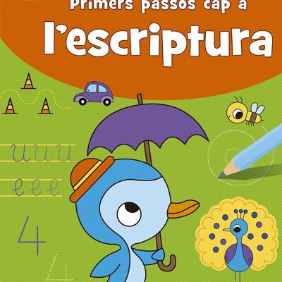 Libro per bambini Primi passi cap a l'escriptura -5-6 anni- Lingua: CA