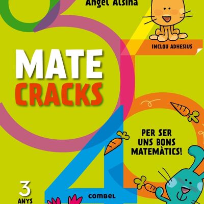 Libro infantil Matecracks. Activitats de competència matemàtica: nombres, geometria, mesura, lògica i estadística 3 anys Idioma: CA