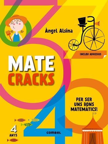 Livre pour enfants Matecracks. Activités de compétence mathématique : noms, géométrie, mesure, logique et statistique 4 ans Langue : CA