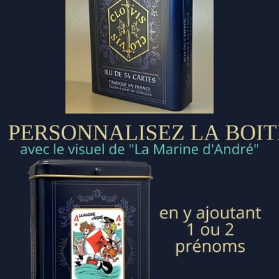 "La Marine d'André" metal box to personalize