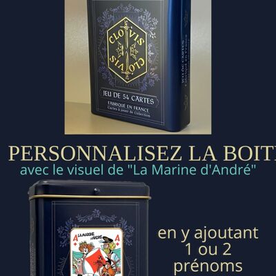 Boite en métal "La Marine d'André" à personnaliser