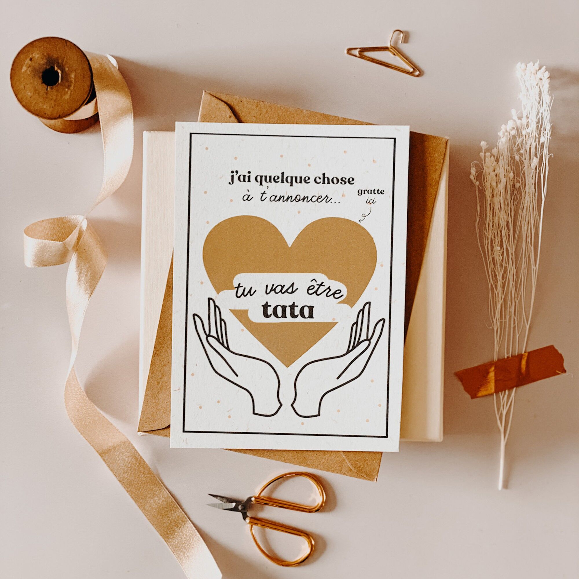 Cartolina da grattare Diventerai zia!