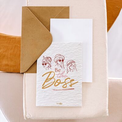 Plantable card "Be the boss"