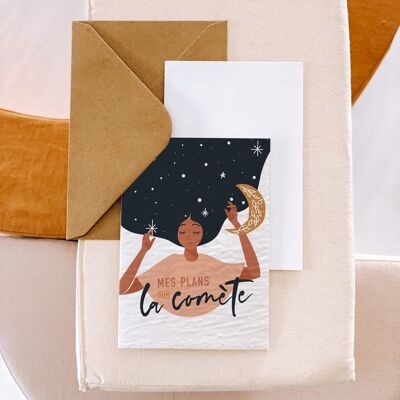 Plantable card "My plans on the comet"